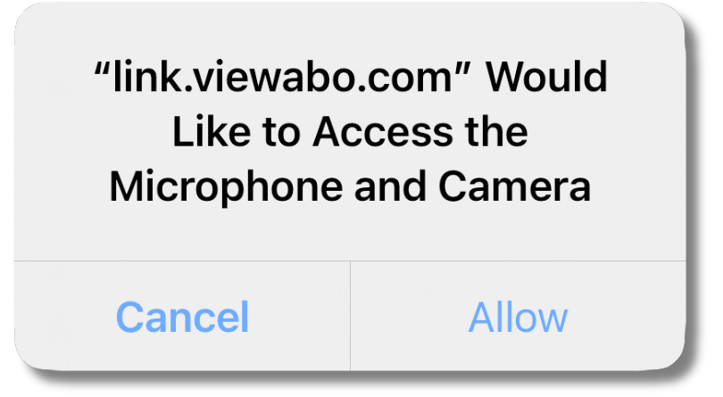 Customer permission request